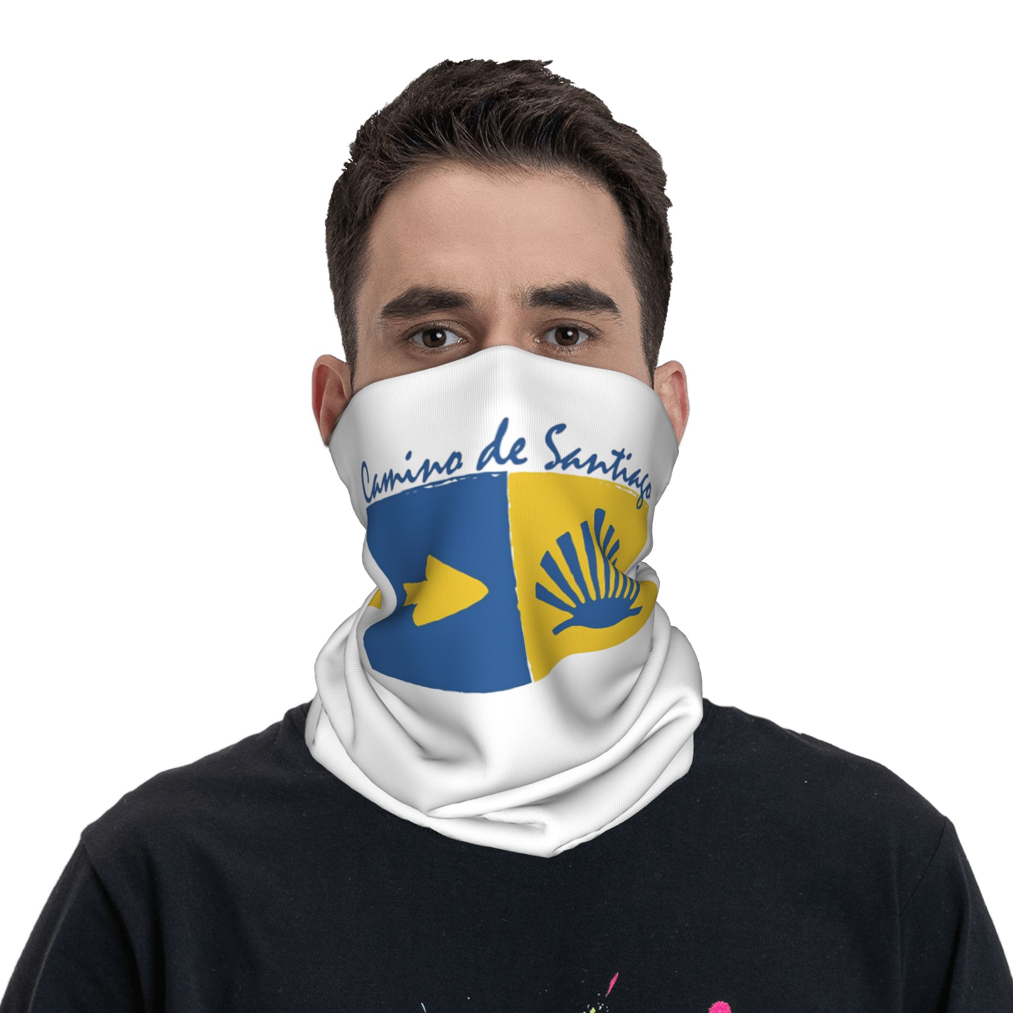 Bandana Multi Way - Camino De Santiago Muscheln und Pfeil
