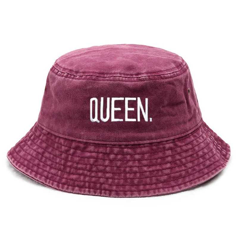 Street Fashion Hats - Anpassen Queen Washed Vintage Eimer Hut