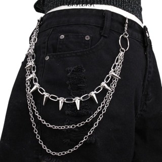 Street Fashion Jeans Women - Unisex Hip-Hop Punk Rock Metall Taillenkette