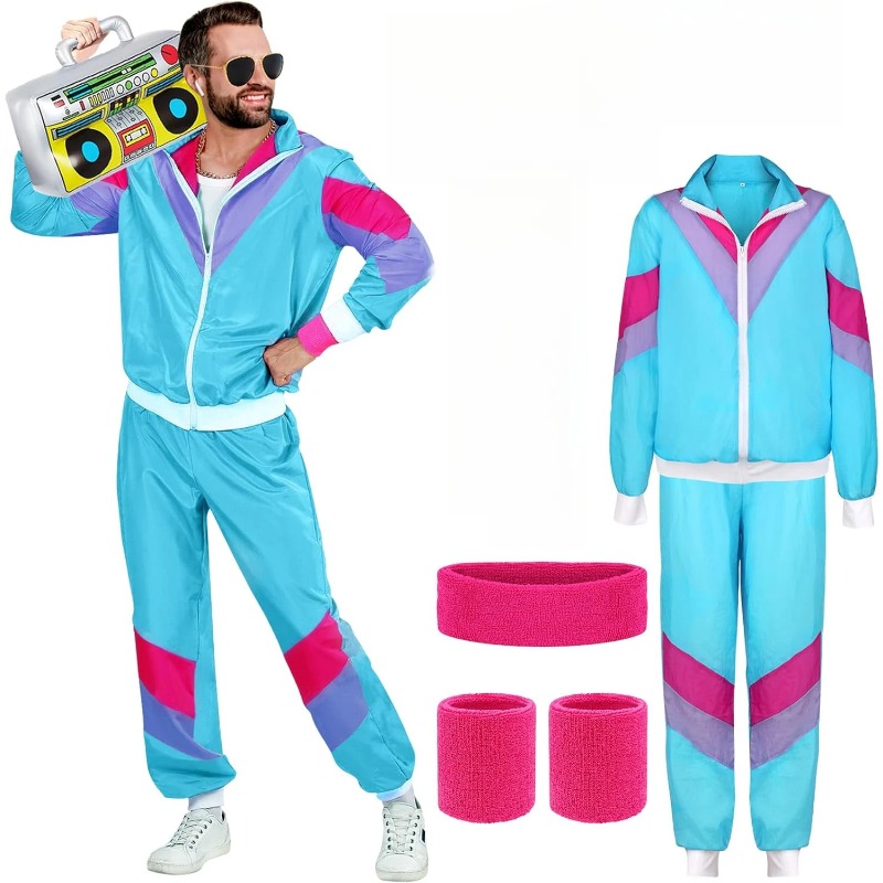 Street Fashion Jacket Men - 80er 90er Jahre Kostüm für Männer