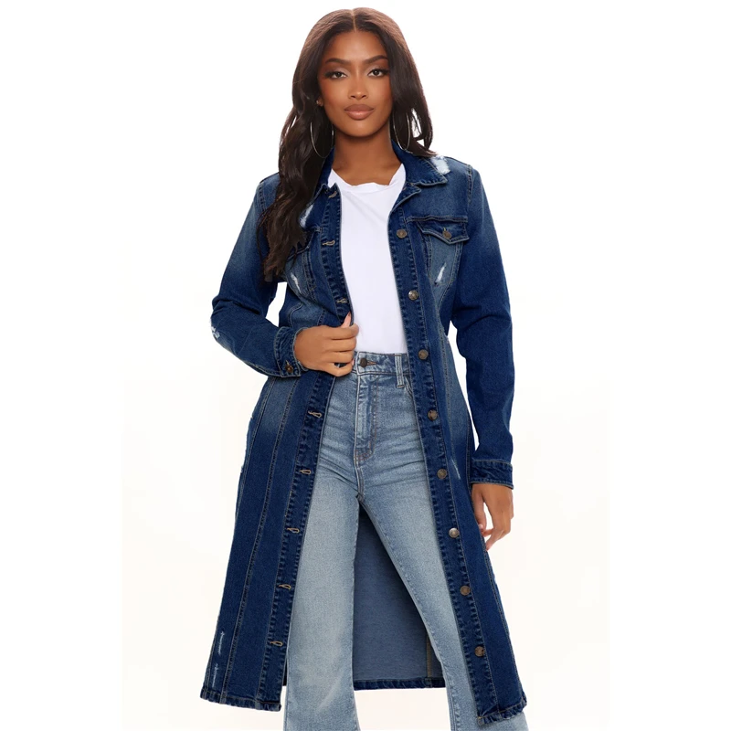 Street Fashion Jeans Women - Neue Ankunft Mode Loch Baumwolle Herbst