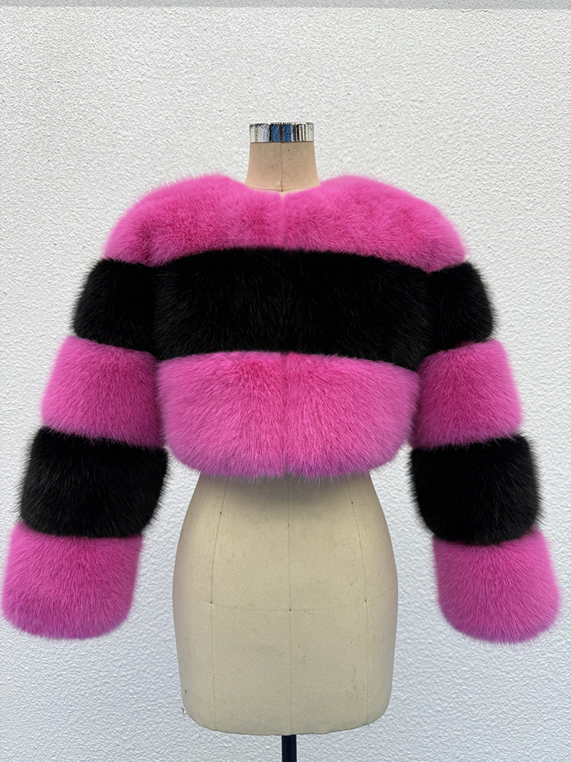 Street Fashion Jacket Men - ZADORIN Angepasst Farbe Flauschigen Kurzen Faux