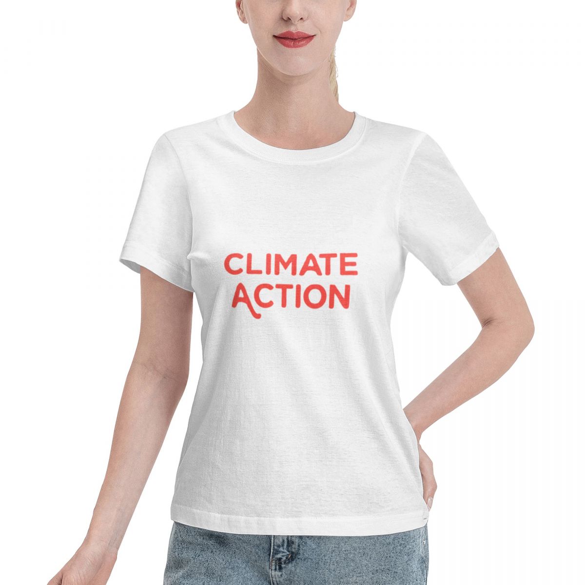 Street Fashion Now - Wardrobe Essential CLIMATE ACTION NOW Damen-T-Shirt