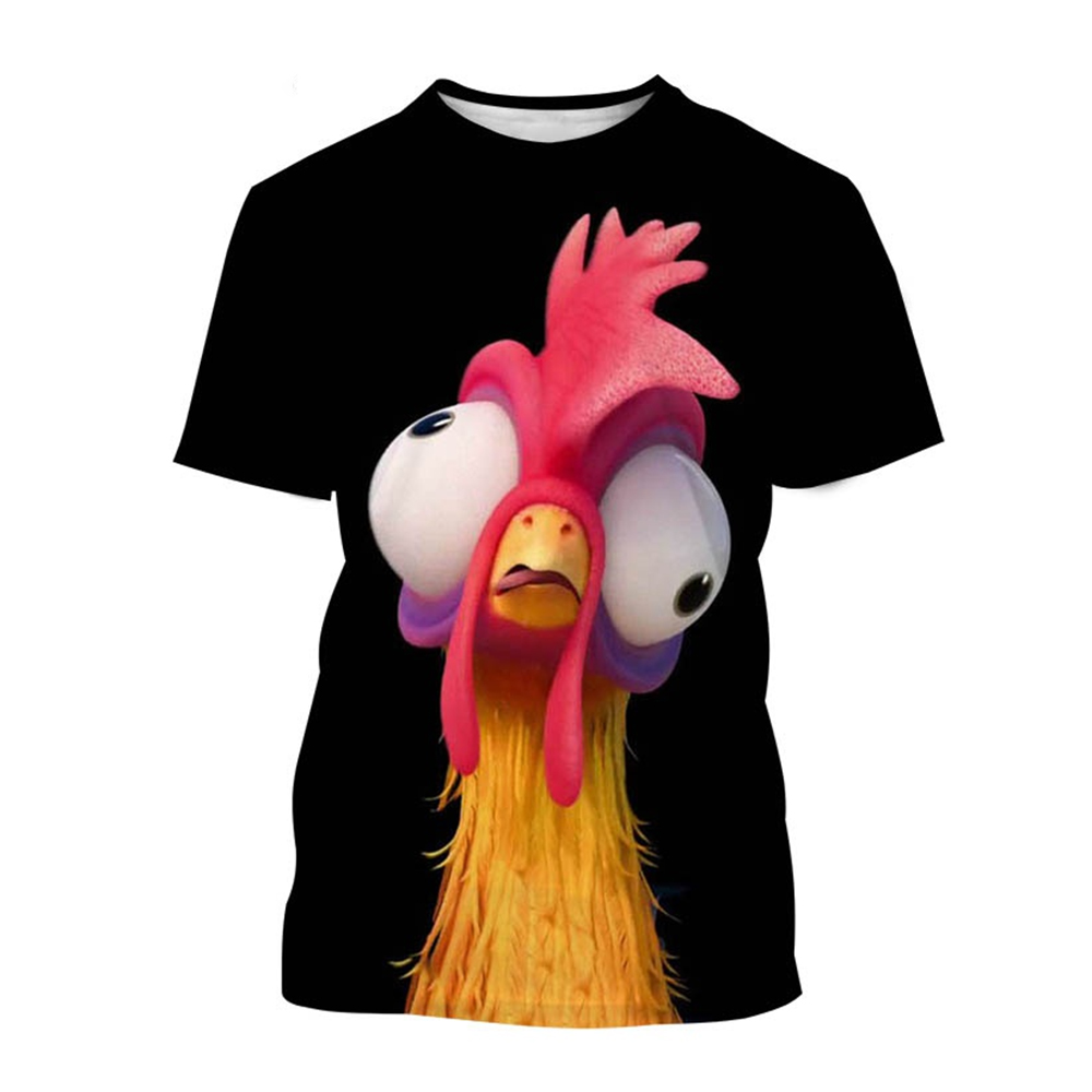 Street Fashion Now - Now Fashion 3D-gedrucktes Herren-T-Shirt mit Hühnermuster,
