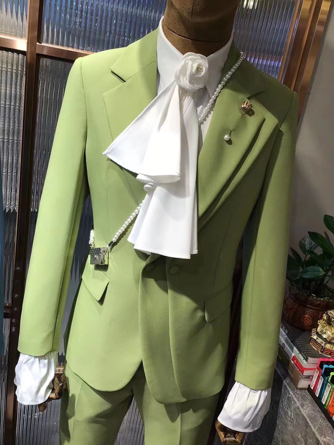 Street Fashion Jacket Men - Anpassen Neueste design mode grün hochzeit
