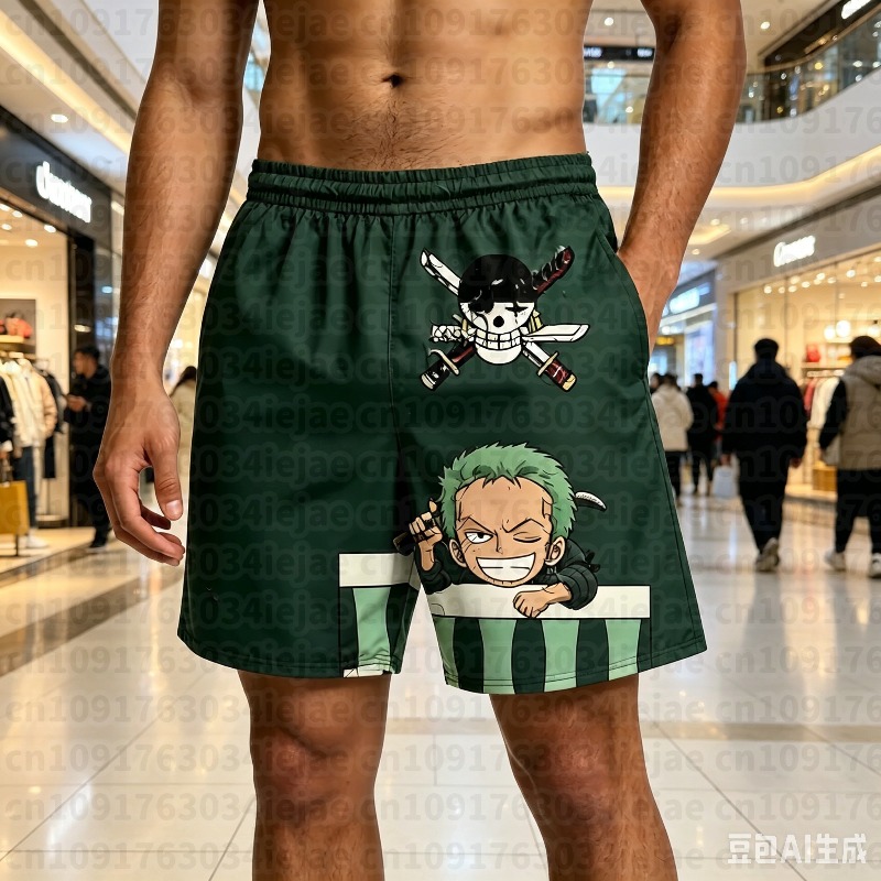 Street Fashion Hats - One Piece 3D-Druck Shorts Shanks Sanji