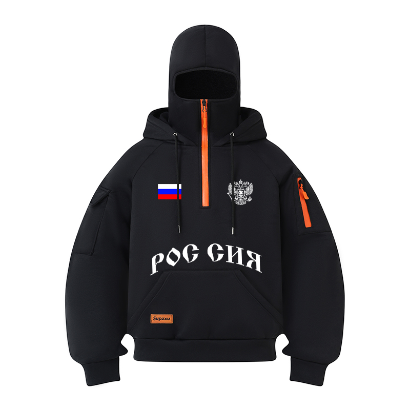 Street Fashion Russia - Männer Multi-tasche Street Fashion Hoodie Russland