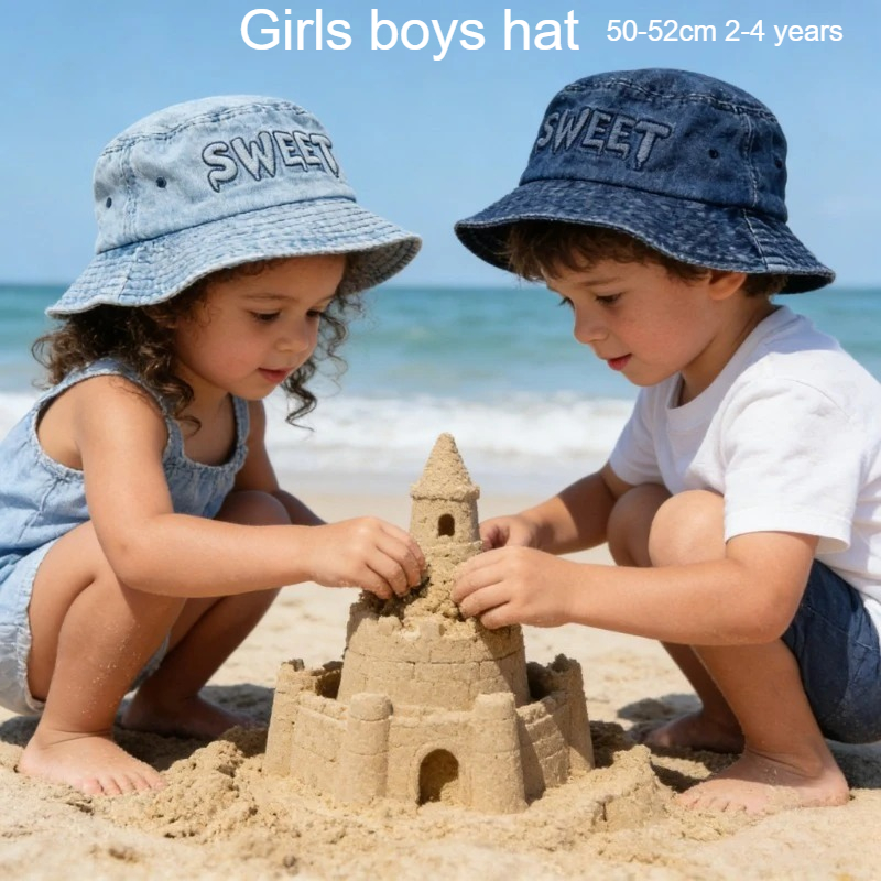 Street Fashion Hats - Japanischer Retro-Kinderhut 50-52cm 2-4 Jahre Buchstaben-Design