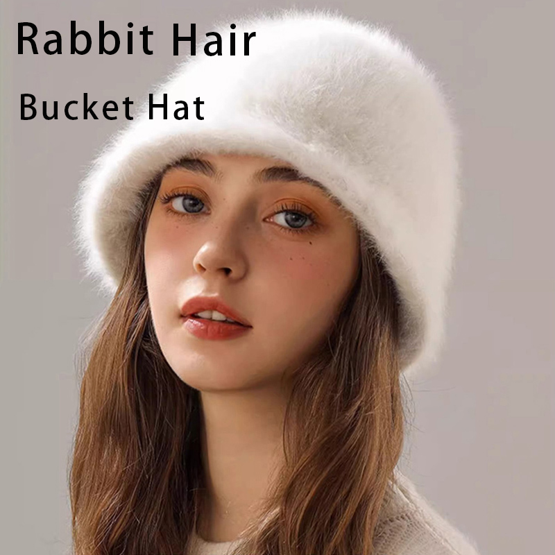 Street Fashion Russia - Winter Kaninchen Haar Eimer Hut Für
