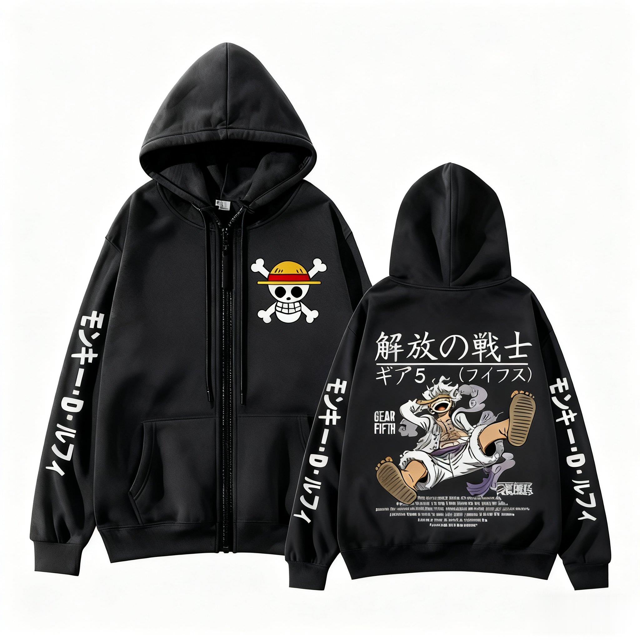 Street Fashion Jacket Men - Monkey D. Ruffy Gear 5 One