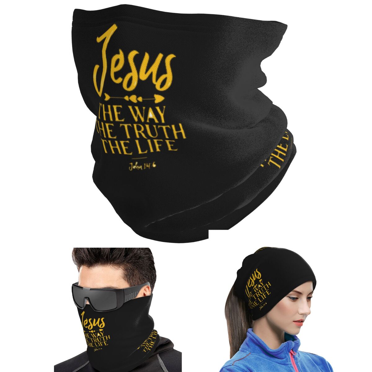 Bandana Multi Way - Johannes 14:6 Jesus Der Weg, die
