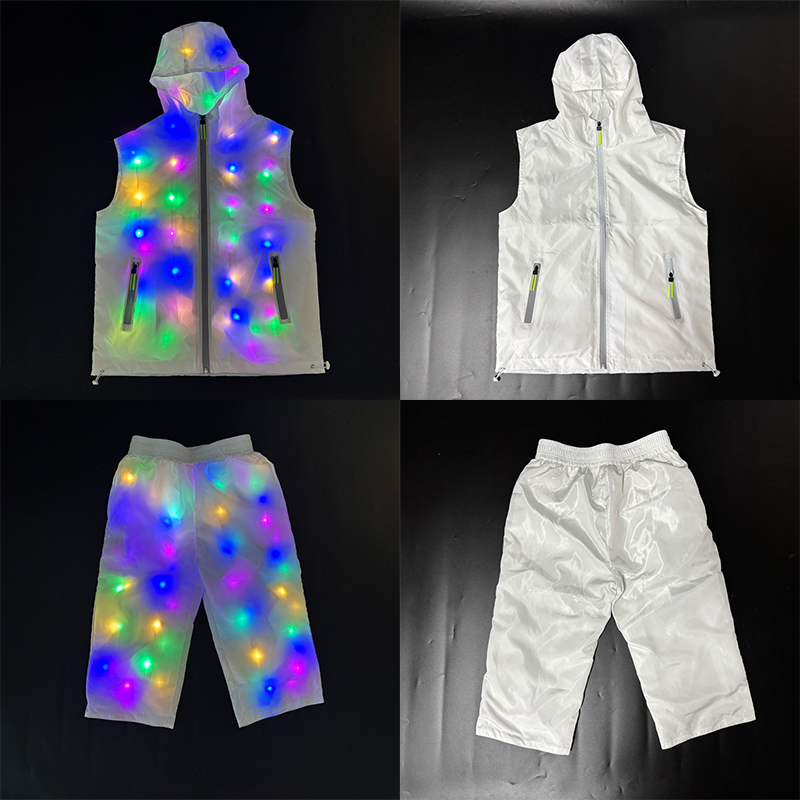 Street Fashion Jacket Men - Leuchtende Weste Jacke Kostüme Hip Hop