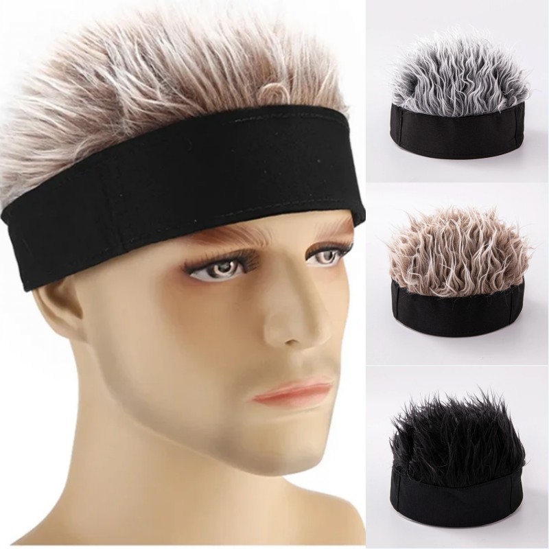 Street Fashion Hats - Synthetische Perücke Kurzhaar-Beanie-Mütze Herren Spiky Kunsthaar