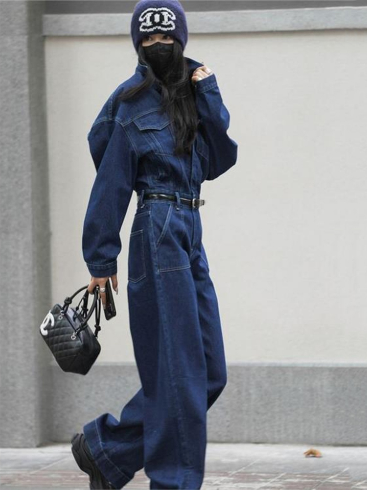 Street Fashion Jeans Women - Street Denim Jeans Overall für Frauen