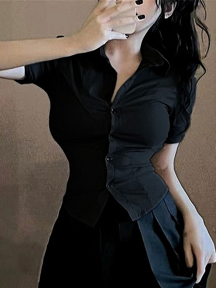 Mode Frau Bluse Elastische Dün – Street Fashion Now Bewertung und Preis