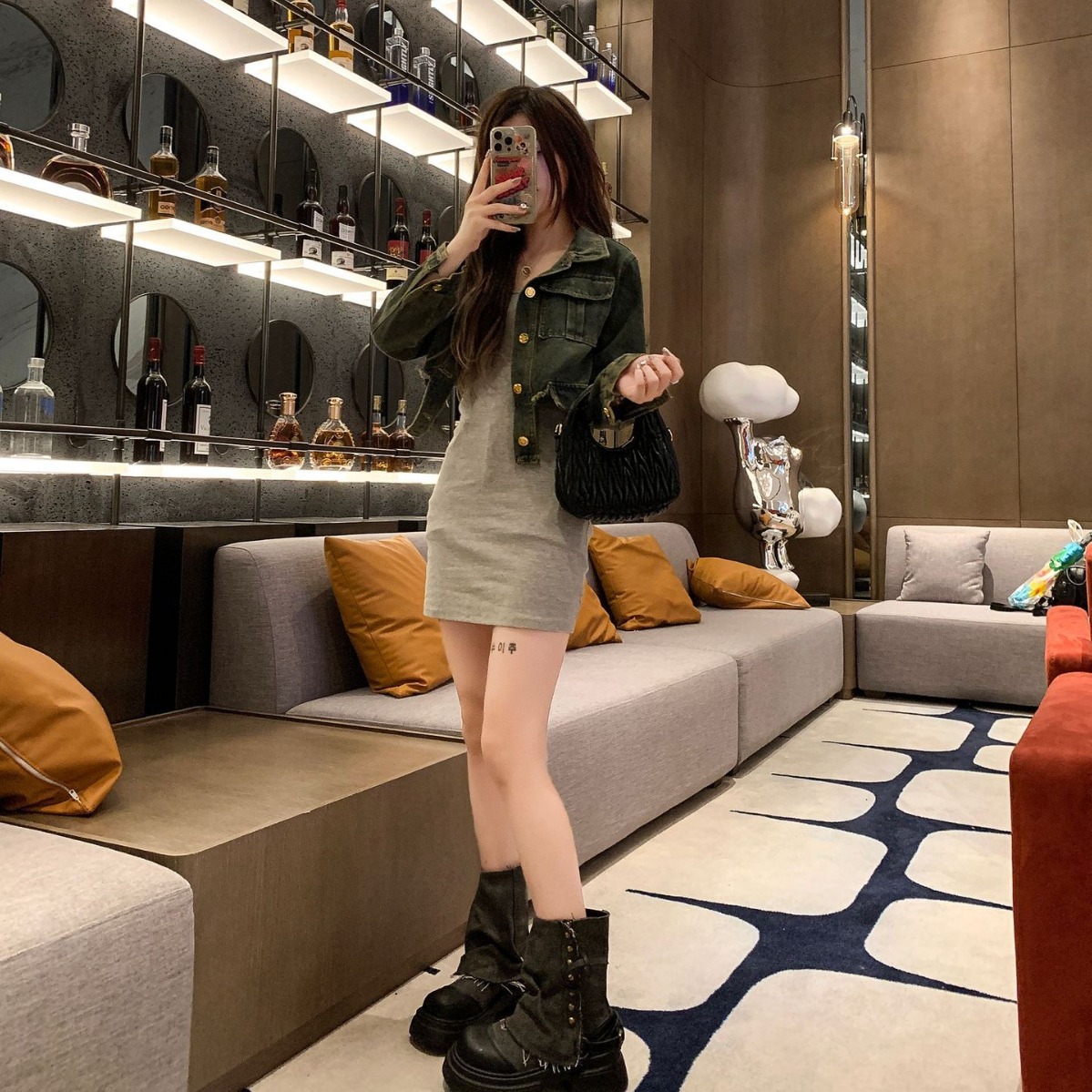 Frauen Stiefel Britische Mode  – Street Fashion Denim Bewertung und Preis
