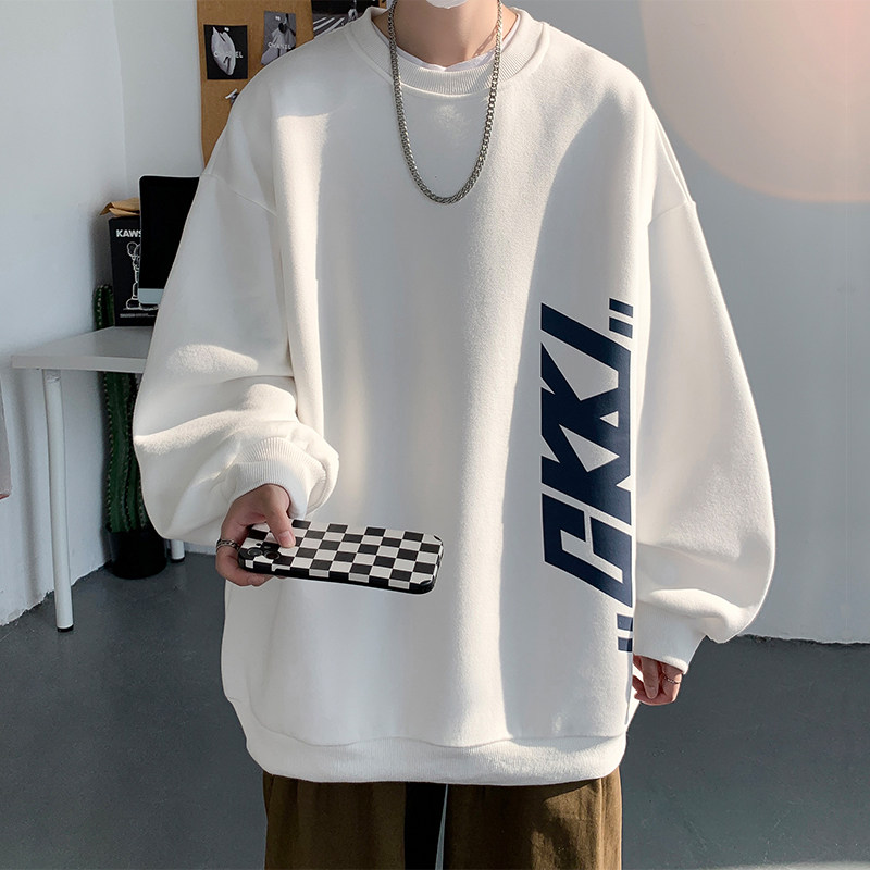 Seitlich bedrucktes, langärmel – Street Fashion Style Bewertung und Preis