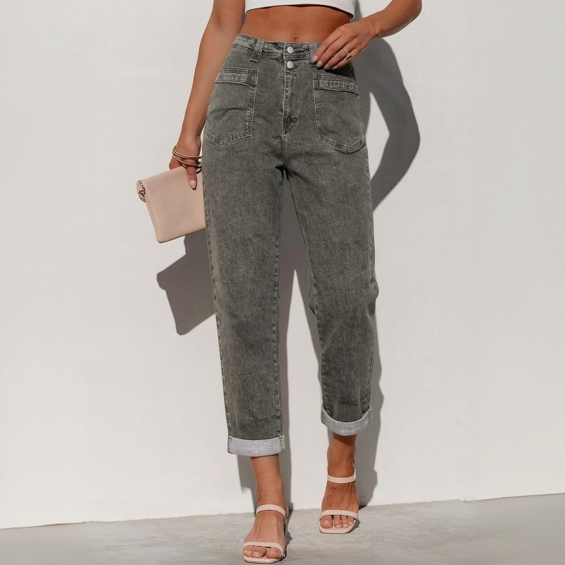 Damen Plus Size American High  – Street Fashion Jeans Women Bewertung und Preis