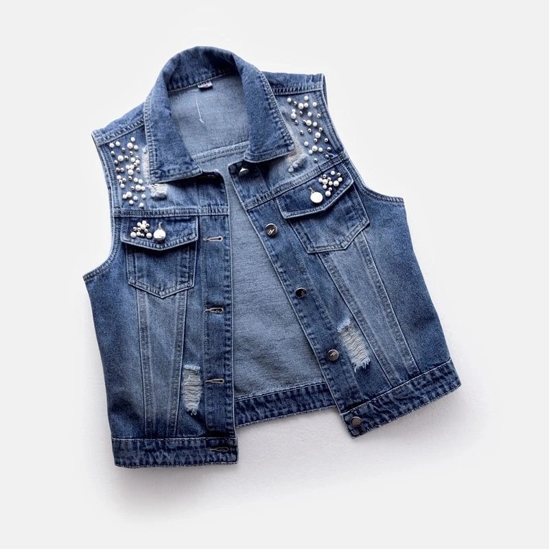 Damen-Jeansweste mit Luxus-Per – Street Fashion Jeans Women Bewertung und Preis