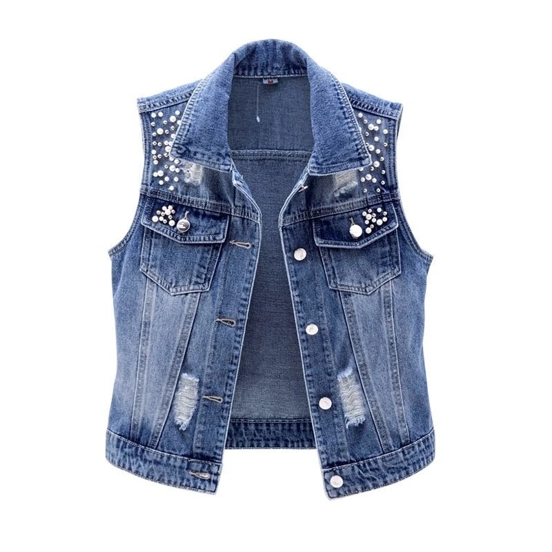 Damen-Jeansweste mit Luxus-Per – Street Fashion Jeans Women Bewertung und Preis