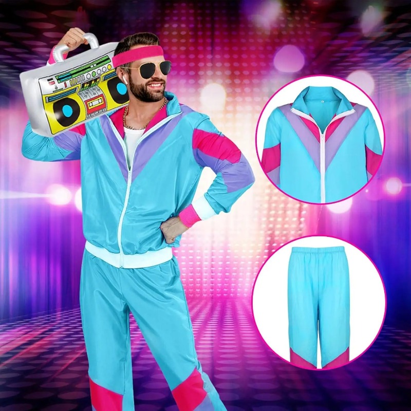 80er 90er Jahre Kostüm für Män – Street Fashion Jacket Men Bewertung und Preis