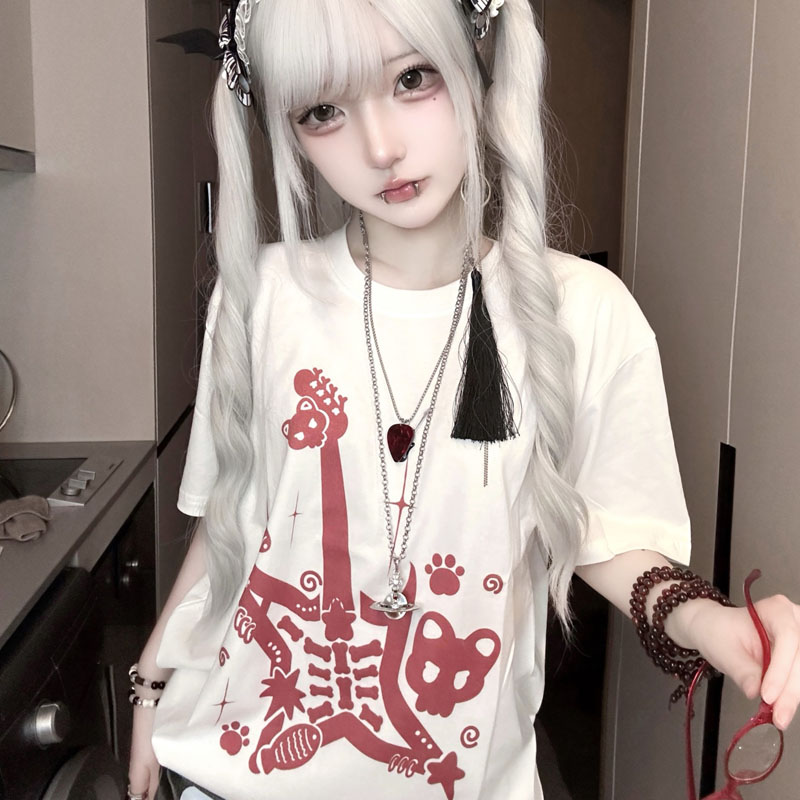 Japanisches Katzenrock-Print D – Fashion Street Cat Bewertung und Preis