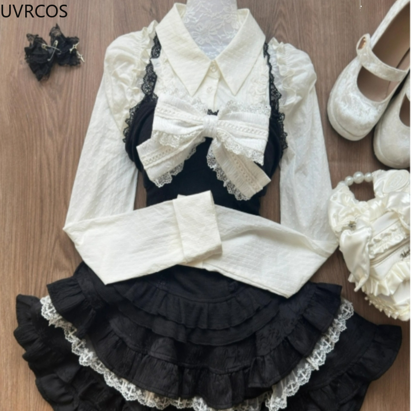 Y2k Ästhetischer Lolita-Stil 3 – Street Fashion Harajuku Bewertung und Preis