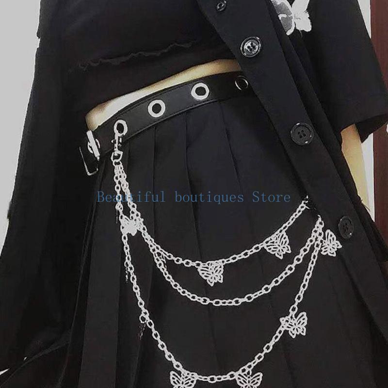 U4LF 6 stücke Punk Hosen Taill – Street Fashion Reference Bewertung und Preis