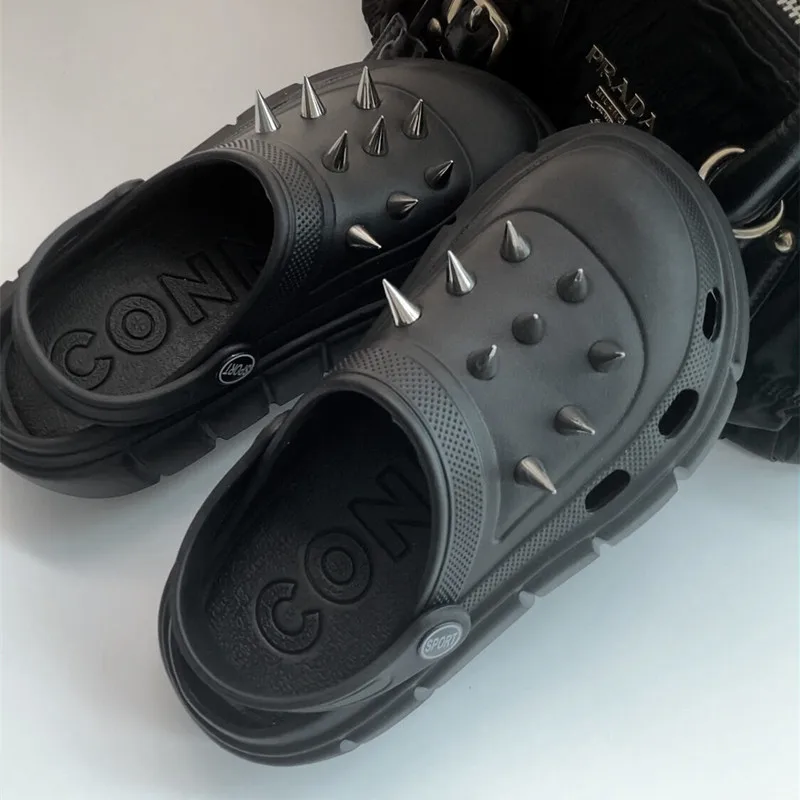 Y2K Stil Nietenloch Schuhe Dam – Street Fashion Trends Bewertung und Preis