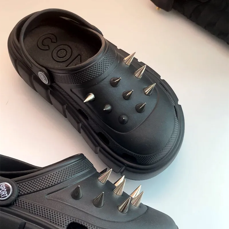 Y2K Stil Nietenloch Schuhe Dam – Street Fashion Trends Bewertung und Preis