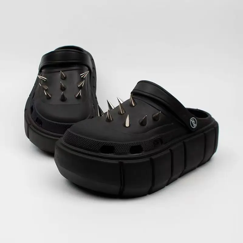 Y2K Stil Nietenloch Schuhe Dam – Street Fashion Trends Bewertung und Preis