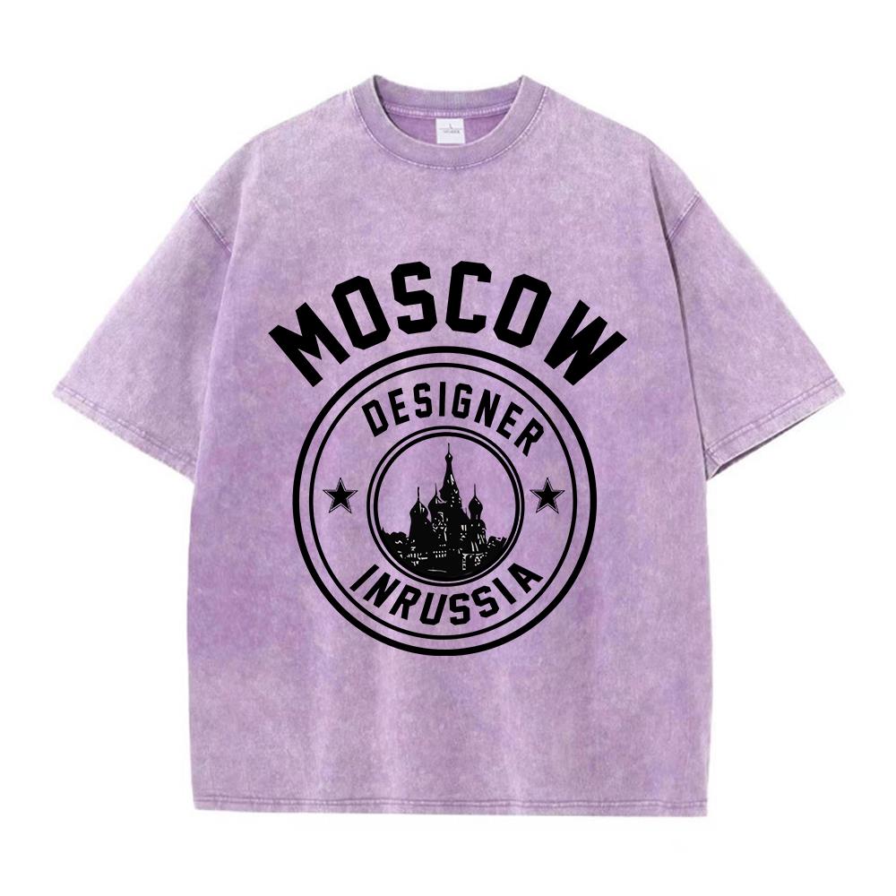 Frau Baumwolle gewaschen T-Shi – Street Fashion Russia Bewertung und Preis