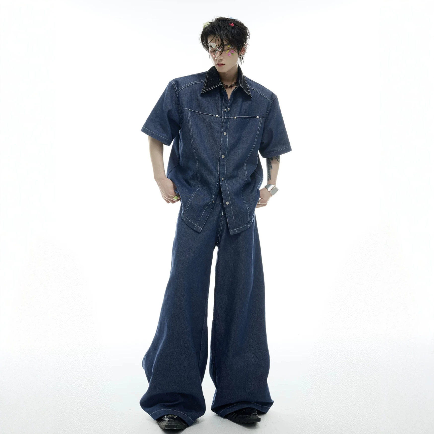 Sommer Herren Denim-Set Amerik – Street Fashion Denim Bewertung und Preis