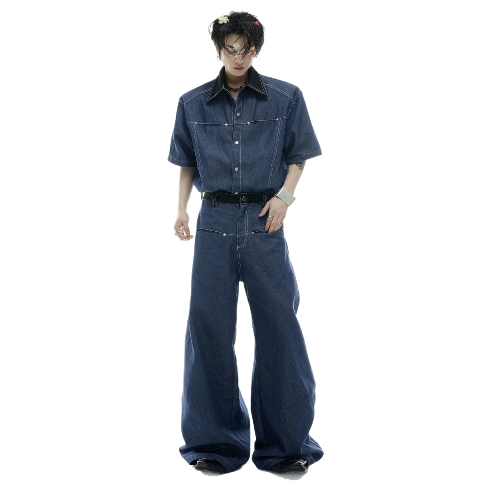 Sommer Herren Denim-Set Amerik – Street Fashion Denim Bewertung und Preis