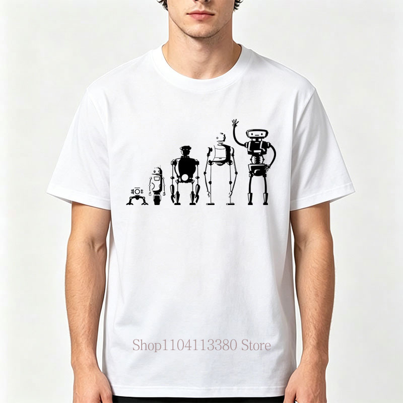Robot Evolution Grafikdruck-T- – Street Fashion Evolution Bewertung und Preis