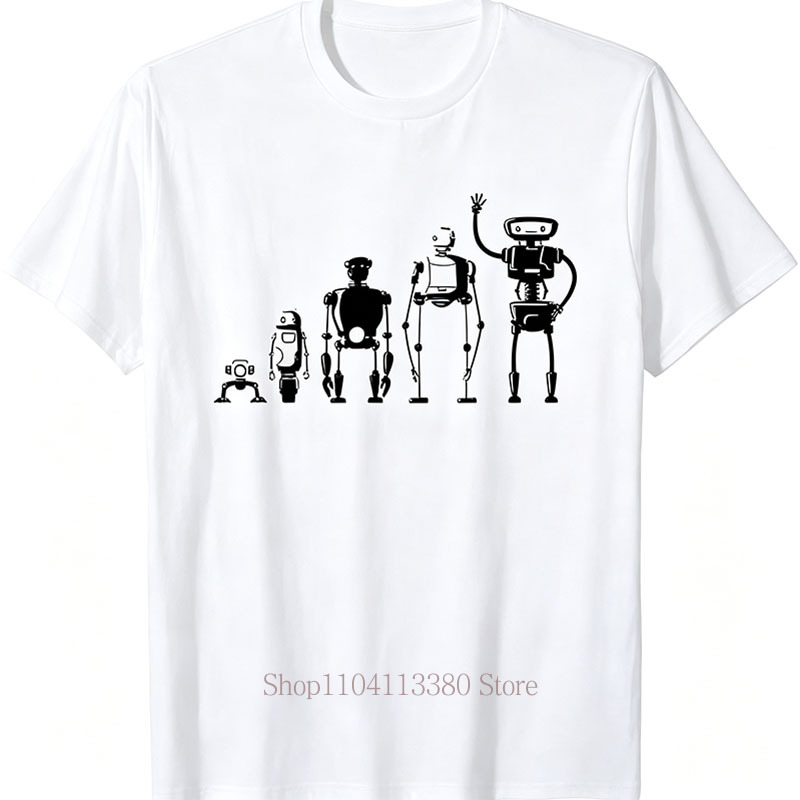 Robot Evolution Grafikdruck-T- – Street Fashion Evolution Bewertung und Preis