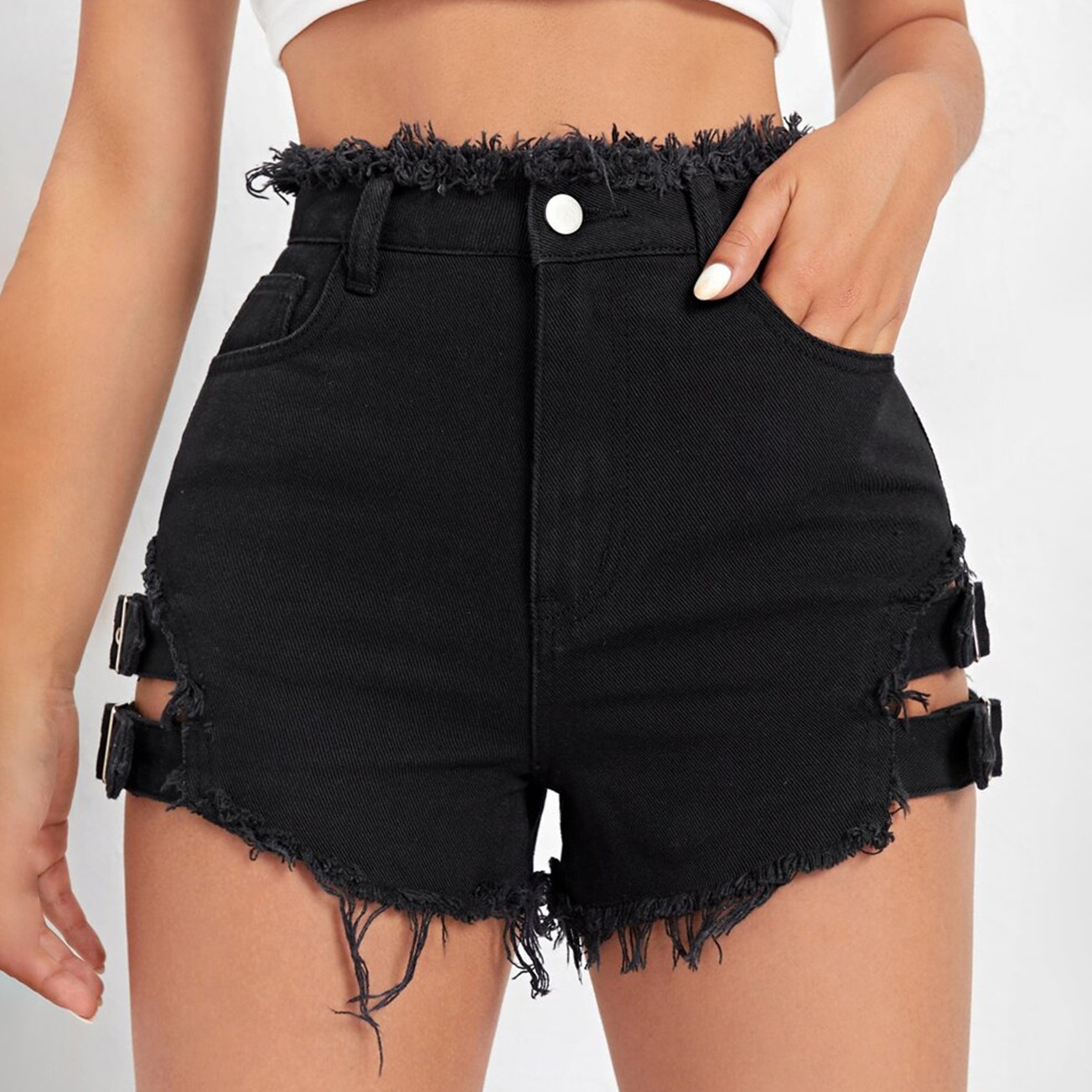 Damen High-Waist Denim-Shorts  – Street Fashion Denim Bewertung und Preis