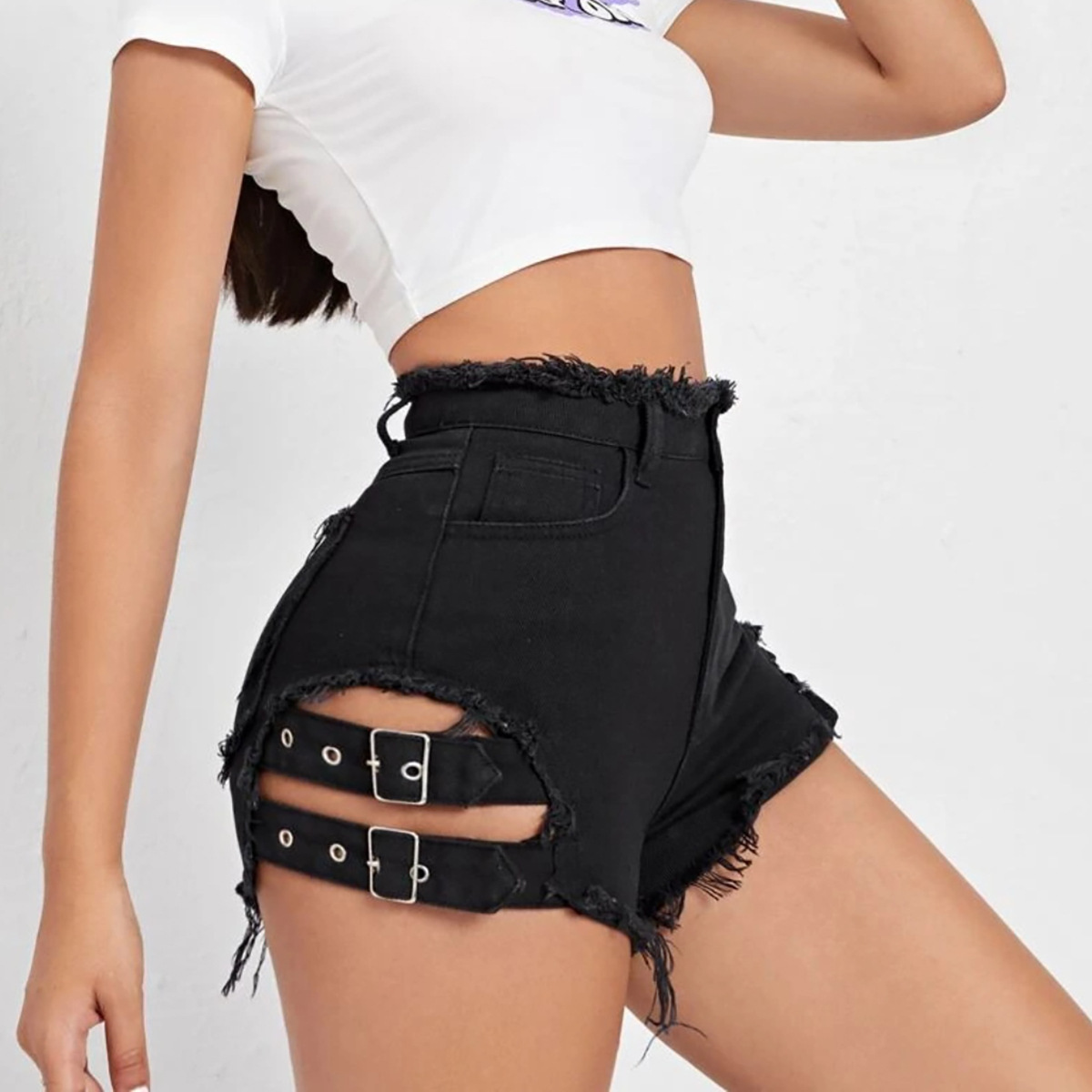 Damen High-Waist Denim-Shorts  – Street Fashion Denim Bewertung und Preis