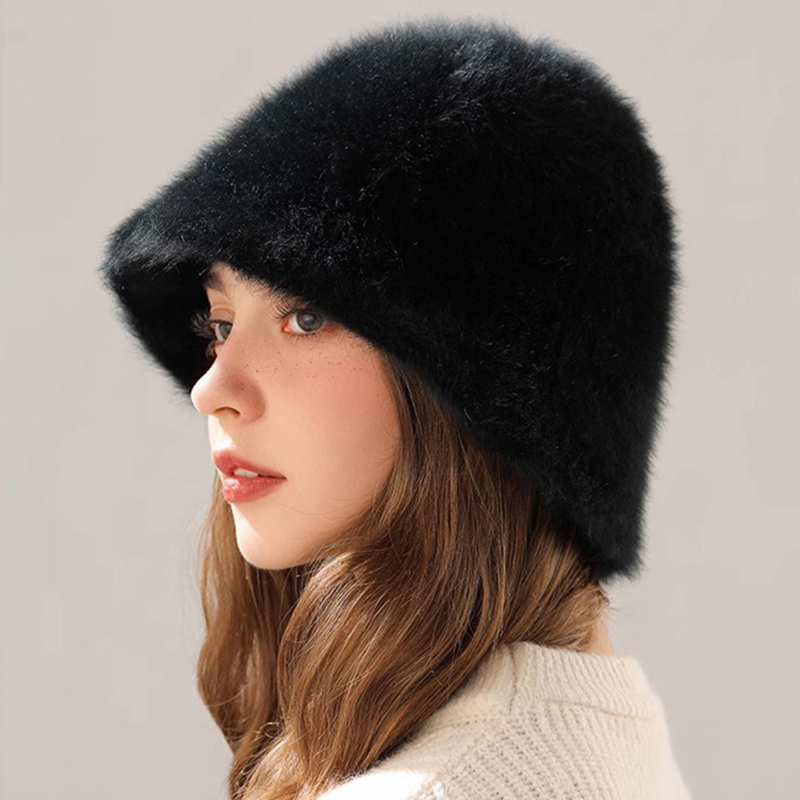 Winter Kaninchen Haar Eimer Hu – Street Fashion Russia Bewertung und Preis