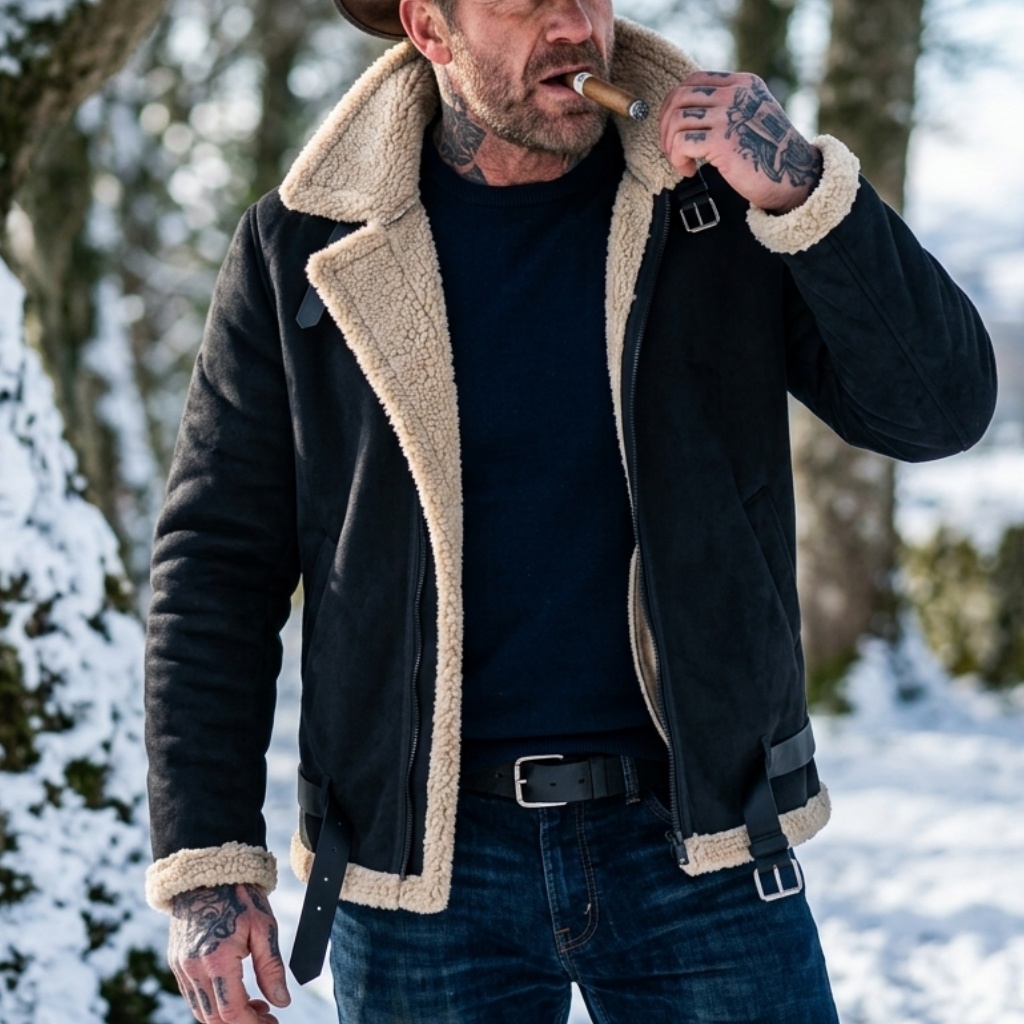 Herren Winter Kunstwildleder-J – Street Fashion Jacket Men Bewertung und Preis