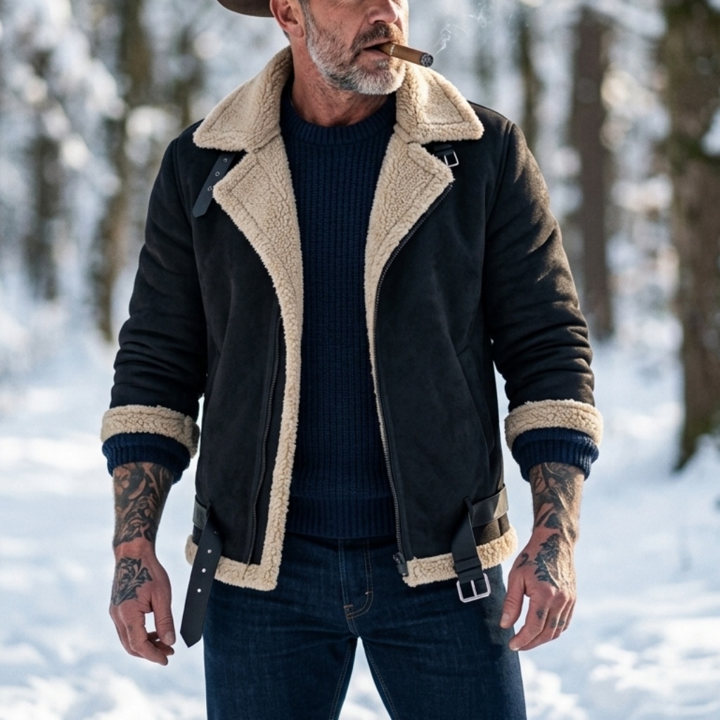 Herren Winter Kunstwildleder-J – Street Fashion Jacket Men Bewertung und Preis