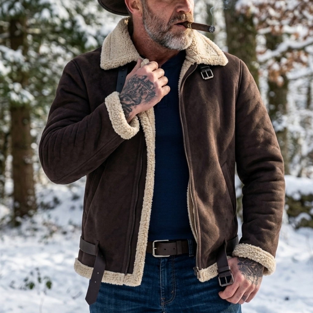 Herren Winter Kunstwildleder-J – Street Fashion Jacket Men Bewertung und Preis