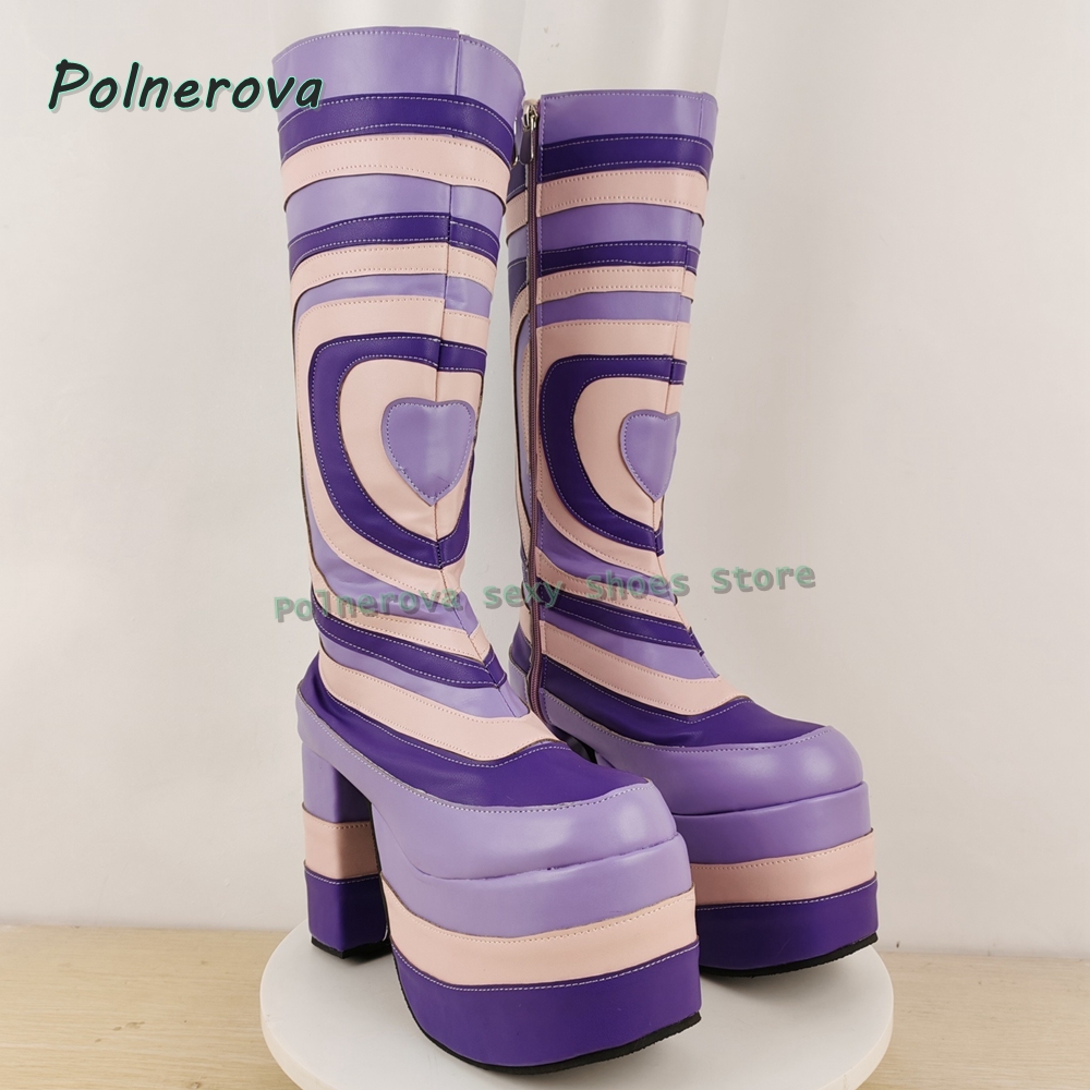 Modische Plateaustiefel mit He – Street Fashion Trends Bewertung und Preis