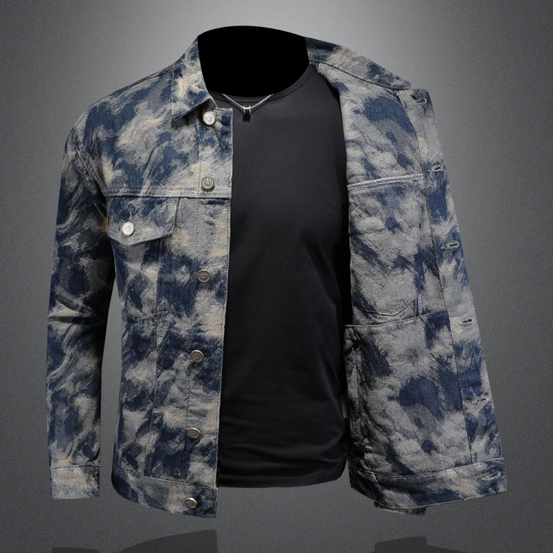 2025, Frühling, Vintage-Jeansj – Street Fashion Jacket Men Bewertung und Preis