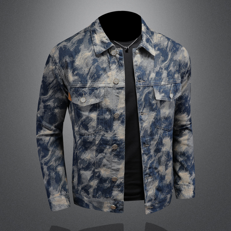2025, Frühling, Vintage-Jeansj – Street Fashion Jacket Men Bewertung und Preis