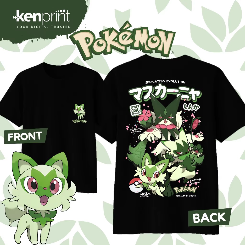 Anime Pokémon Sprigatito Evolu – Street Fashion Evolution Bewertung und Preis