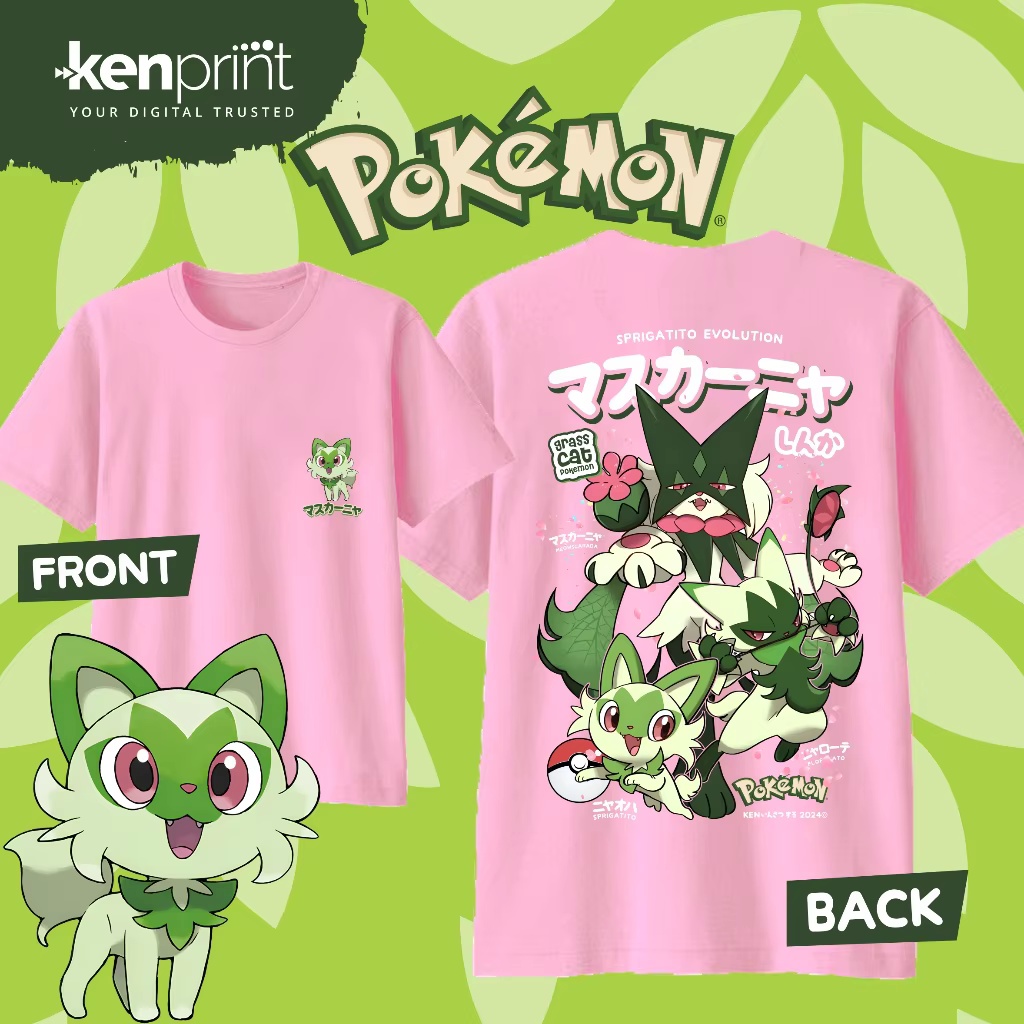 Anime Pokémon Sprigatito Evolu – Street Fashion Evolution Bewertung und Preis