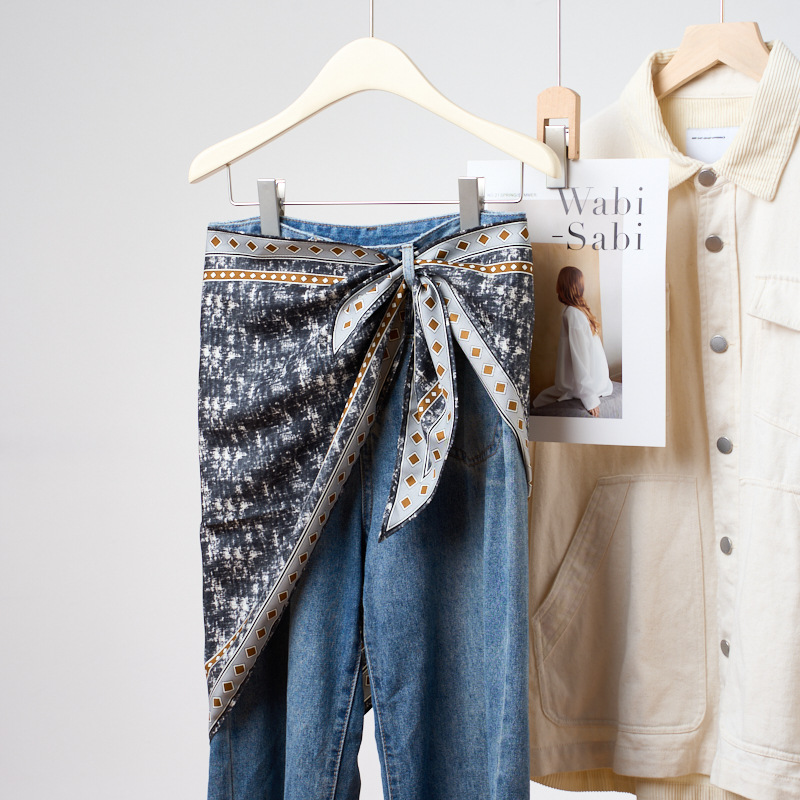Denim Blue Triangle Schal New  – Bandana Multi Way Bewertung und Preis