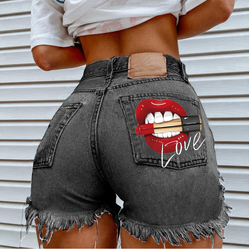 Sommerliche Trendige Damen-Lip – Street Fashion Denim Bewertung und Preis