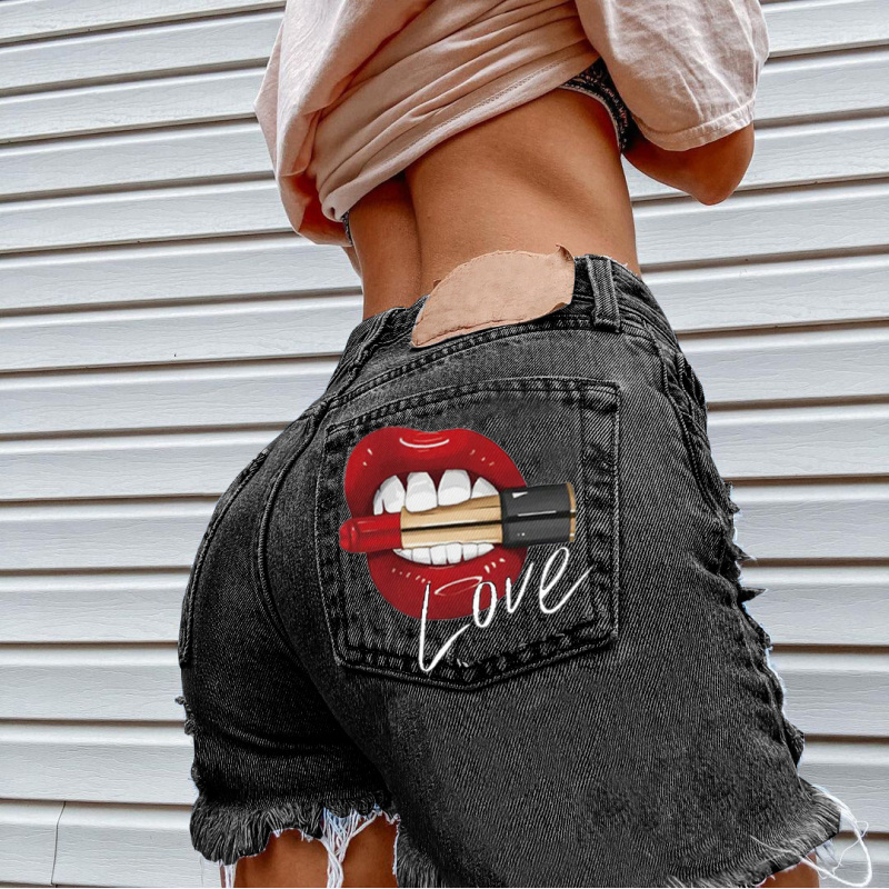 Sommerliche Trendige Damen-Lip – Street Fashion Denim Bewertung und Preis